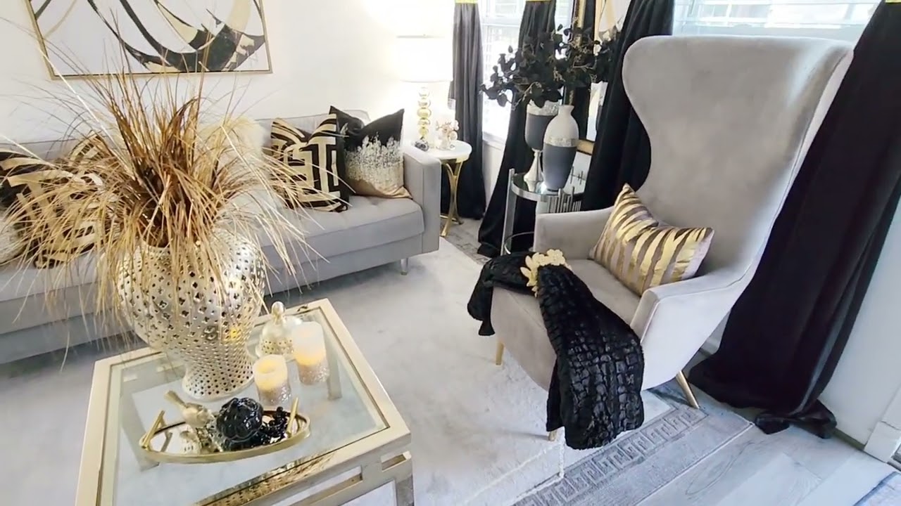 Black And Gold Living Room Decor