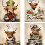 Highland Cow Kitchen Decor