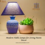 Modern table lamps for living room decor, enhancing ambiance with stylish and functional lighting.