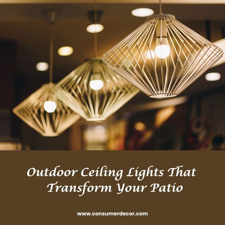 Top outdoor ceiling lights for transforming patios or porches with stylish and functional designs.