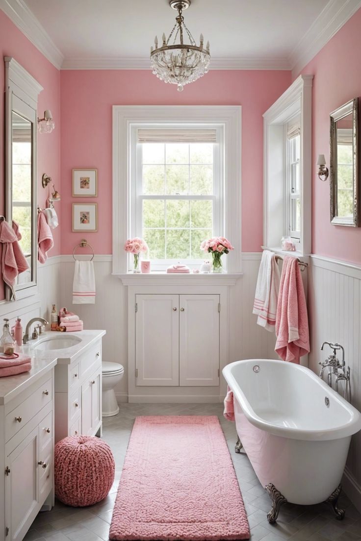 Pink Bathroom Decorating Ideas