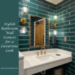 Stylish bathroom wall sconces for elegant lighting, adding warmth and sophistication to modern and classic spaces